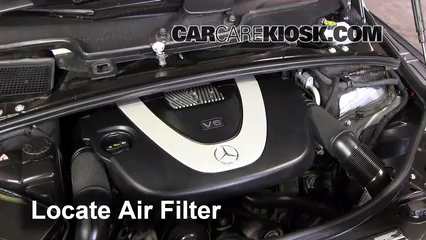 2010 Mercedes-Benz R350 4Matic 3.5L V6 Air Filter (Engine) Replace